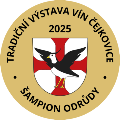 Tradiční výstava vín Čejkovice 2025 - vítěz šampion odrůdy medaile